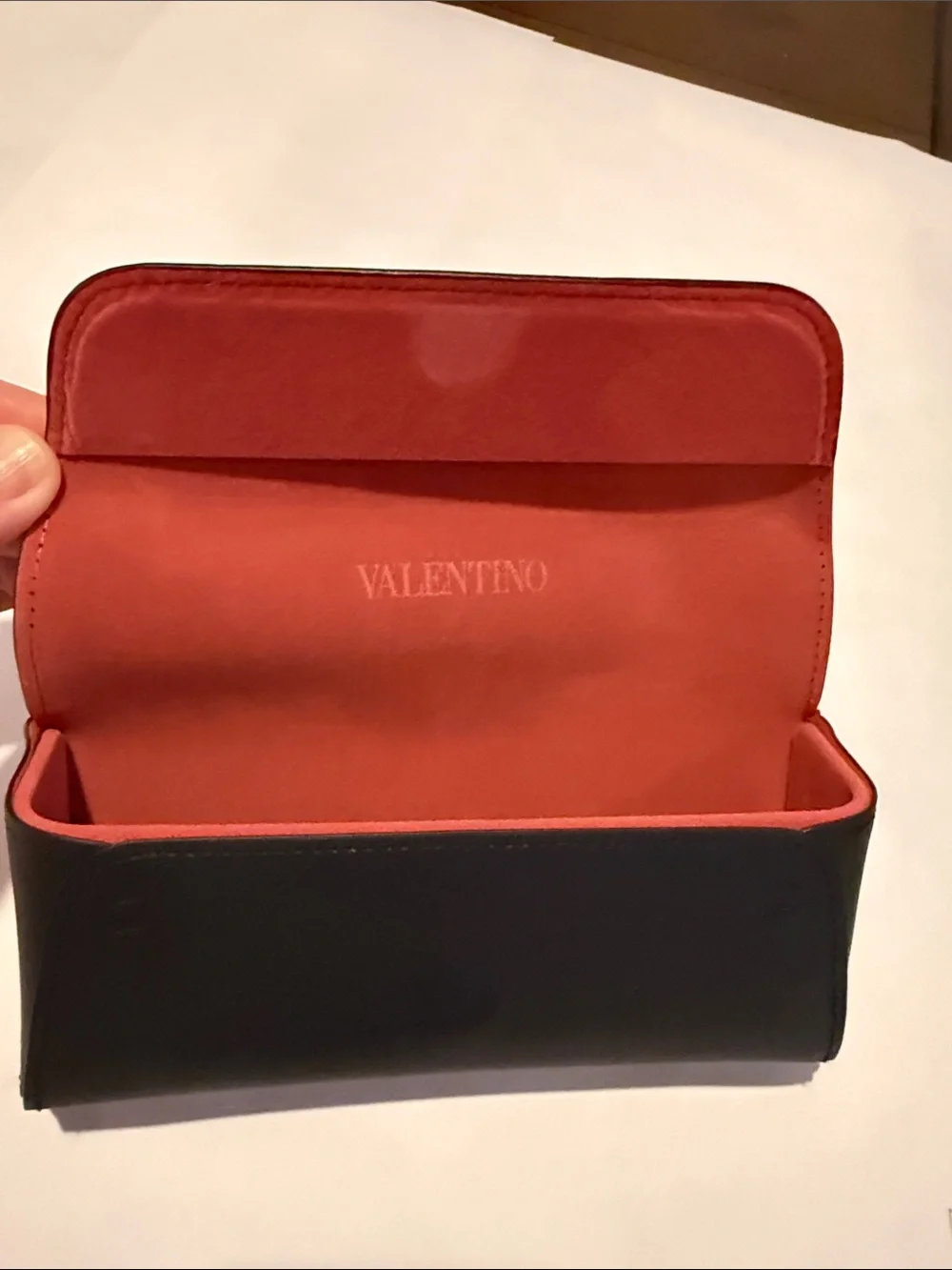 Valentino Black Oversized Square Sunglasses with Dark Lenses